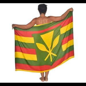 Hawaiian And Kanaka Flag Sarongs on Sale!